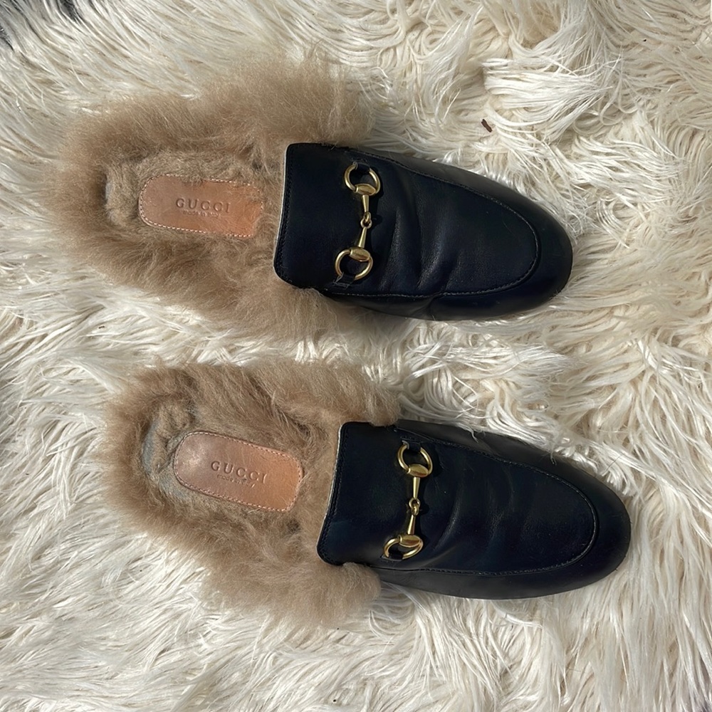 Pre loved Gucci Princetown Apron Toe Mules size 39